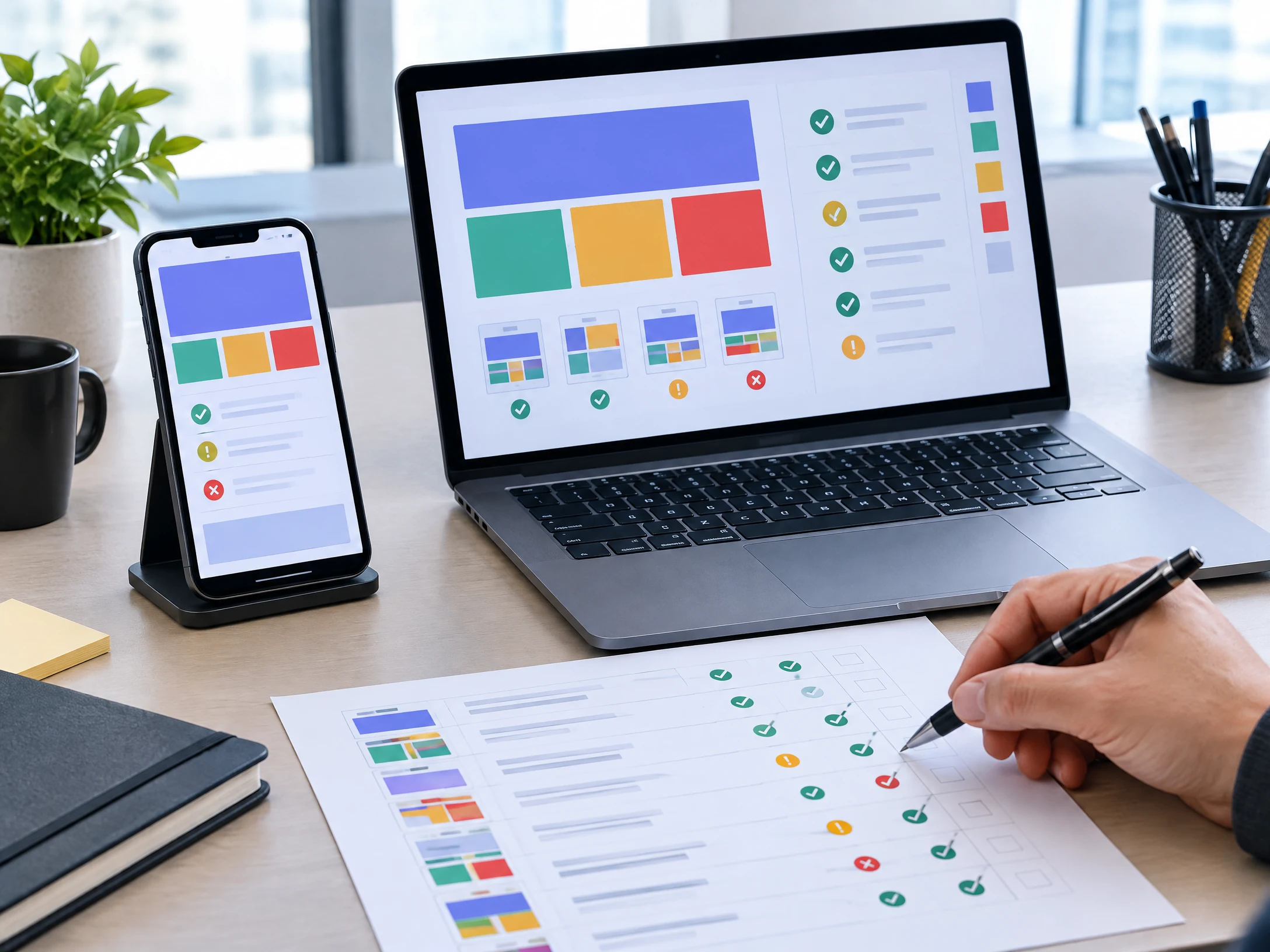 Mobile and desktop quality assurance